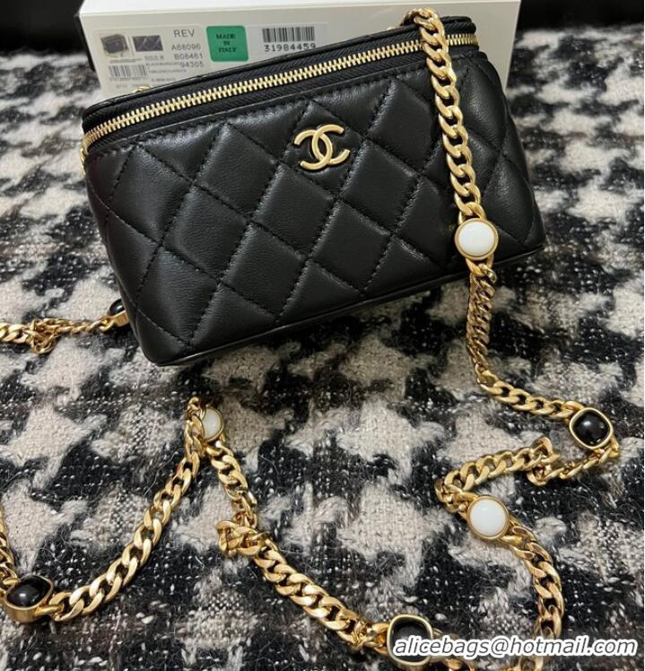 Top Quality CHANEL VANITY WITH CHAIN AP2937 black