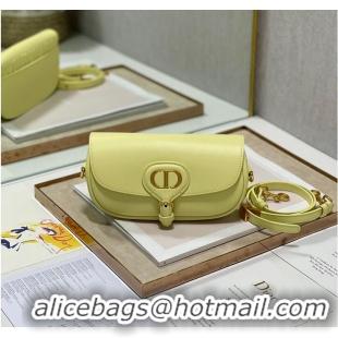 Good Product DIOR BOBBY EAST-WEST BAG Box Calfskin M9317S Lemon