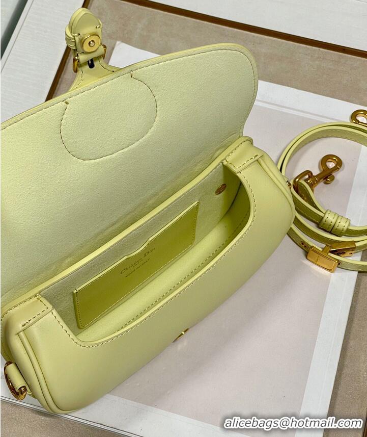 Good Product DIOR BOBBY EAST-WEST BAG Box Calfskin M9317S Lemon