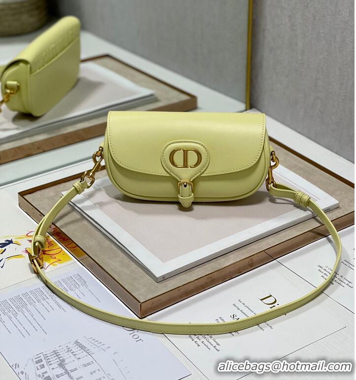 Good Product DIOR BOBBY EAST-WEST BAG Box Calfskin M9317S Lemon