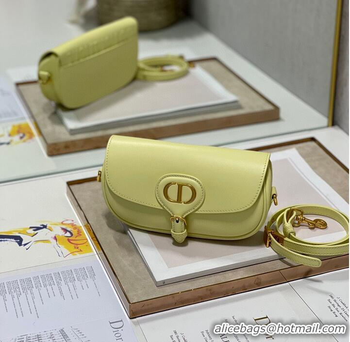 Good Product DIOR BOBBY EAST-WEST BAG Box Calfskin M9317S Lemon