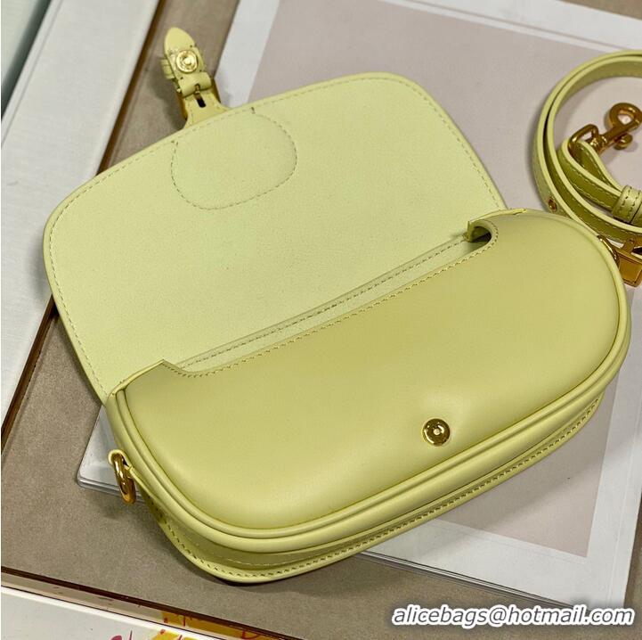 Good Product DIOR BOBBY EAST-WEST BAG Box Calfskin M9317S Lemon