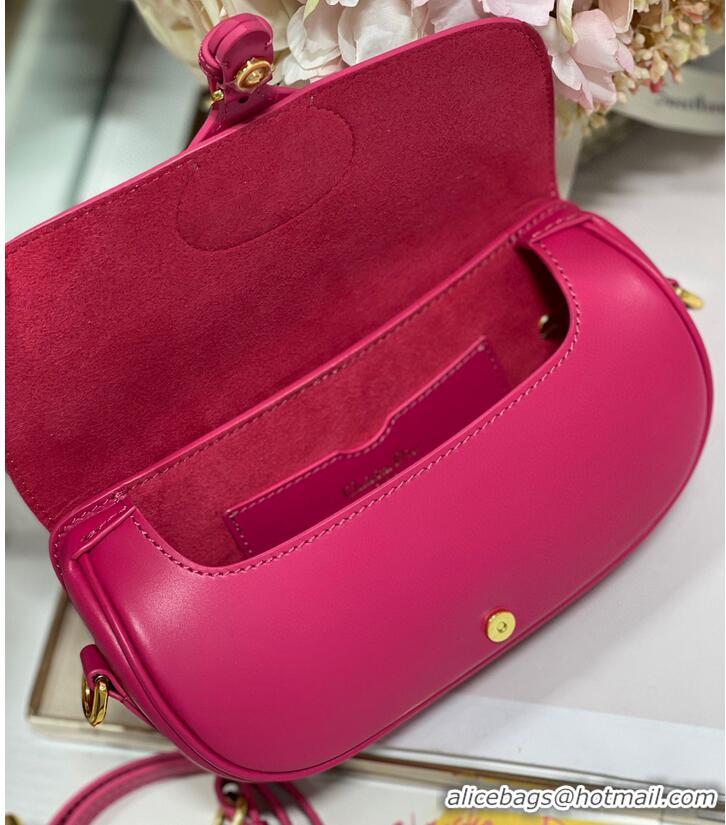 Top Grade DIOR BOBBY EAST-WEST BAG Box Calfskin M9317S Rose