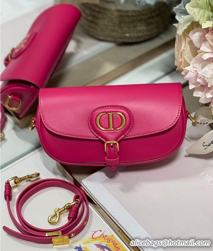 Top Grade DIOR BOBBY EAST-WEST BAG Box Calfskin M9317S Rose