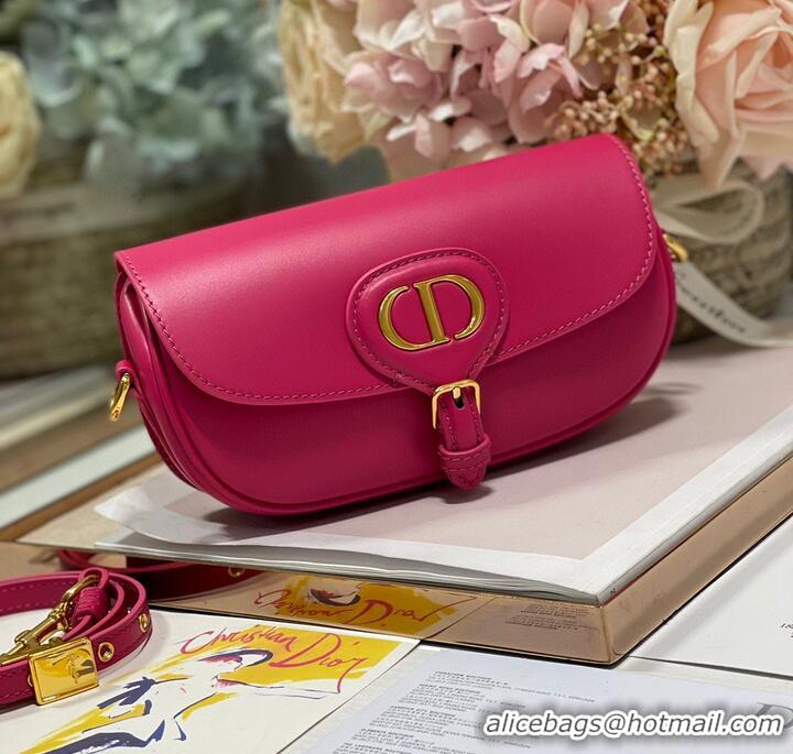 Top Grade DIOR BOBBY EAST-WEST BAG Box Calfskin M9317S Rose