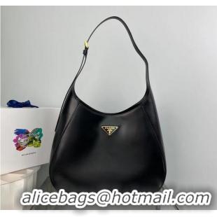 Promotional Popular Prada leather shoulder bag 1AC281 Black