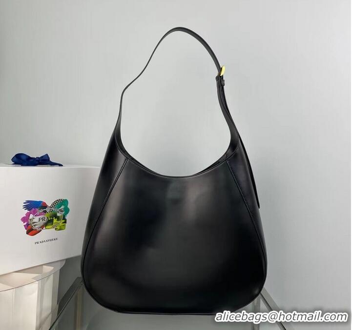 Promotional Popular Prada leather shoulder bag 1AC281 Black