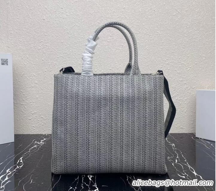 Famous Brand Prada SHOPPING BAG 1AV332 Black&grey