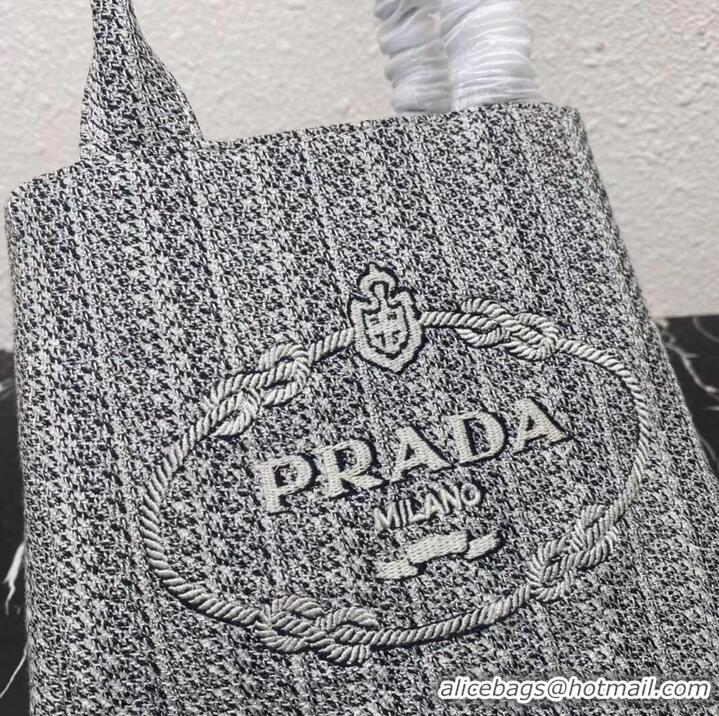 Promotional Prada SMALL SHOPPING BAG 1AV333 Black&grey