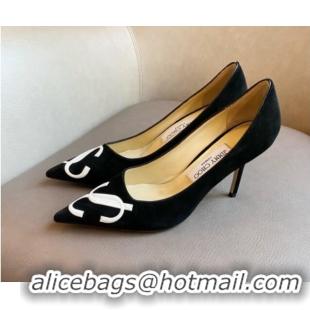 Unique Style Jimmy Choo JC Suede High Heel Pumps 8.5cm Black 2071172