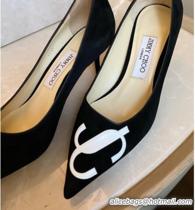 Unique Style Jimmy Choo JC Suede High Heel Pumps 8.5cm Black 2071172