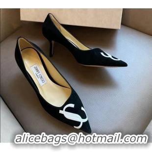 Purchase Jimmy Choo JC Suede Medium Heel Pumps 6.5cm Black 2071173