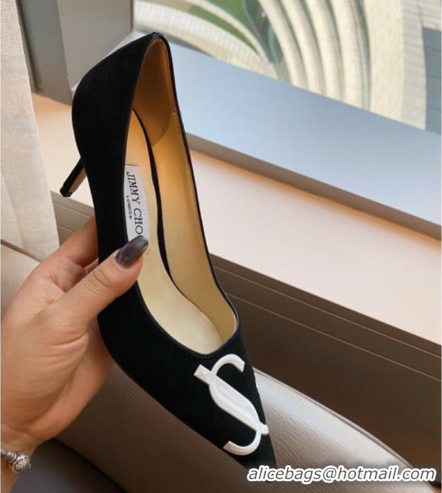 Purchase Jimmy Choo JC Suede Medium Heel Pumps 6.5cm Black 2071173