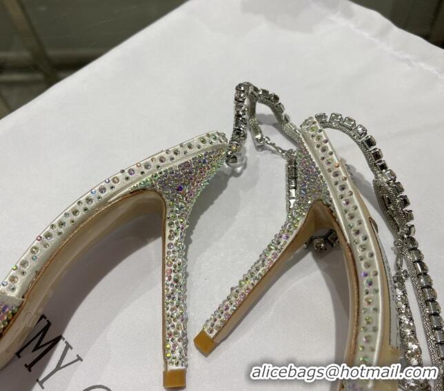 Good Looking Jimmy Choo Crystal Slingback Pumps 10cm Crystal 101058