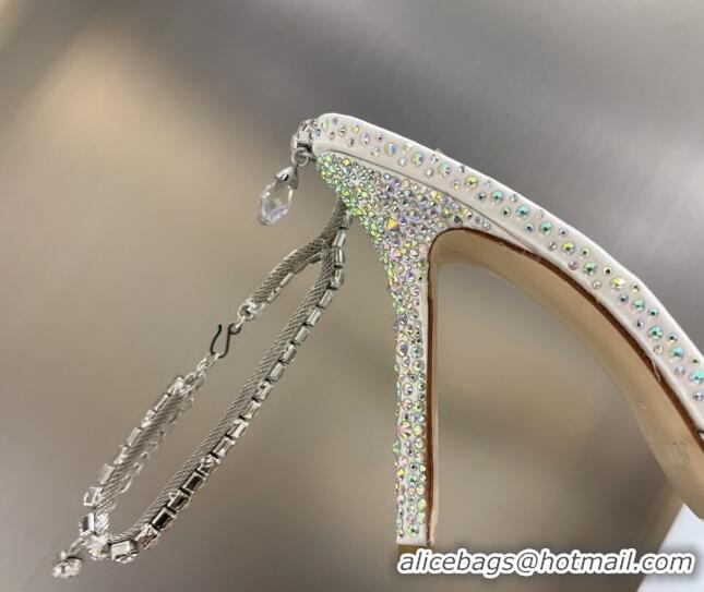 Good Looking Jimmy Choo Crystal Slingback Pumps 10cm Crystal 101058