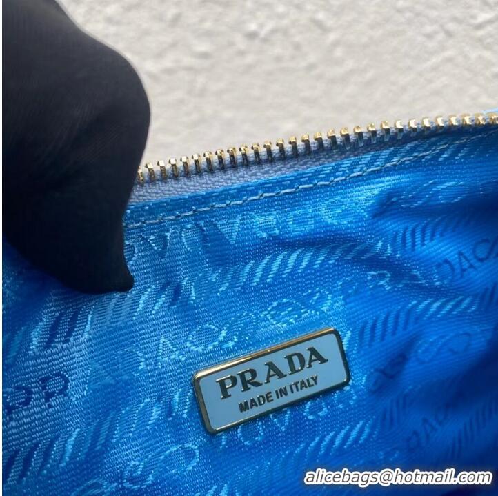 Promotional Prada Re-Edition 2005 raffia bag 1BH204 sky blue