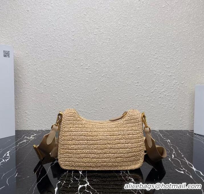 Good Product Prada Re-Edition 2005 raffia bag 1BH204 tan