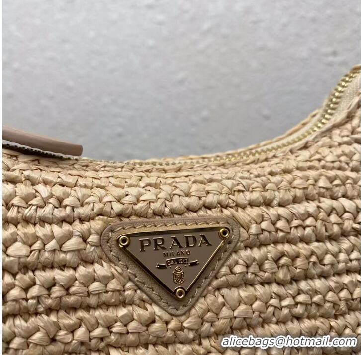 Good Product Prada Re-Edition 2005 raffia bag 1BH204 tan