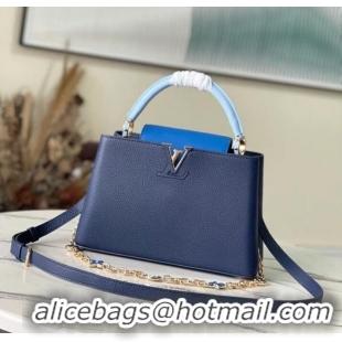 Classic Louis Vuitton CAPUCINES BB M48865 blue&sky blue