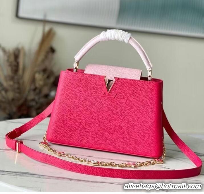 Famous Brand Louis Vuitton CAPUCINES MM M59872 rose&pink