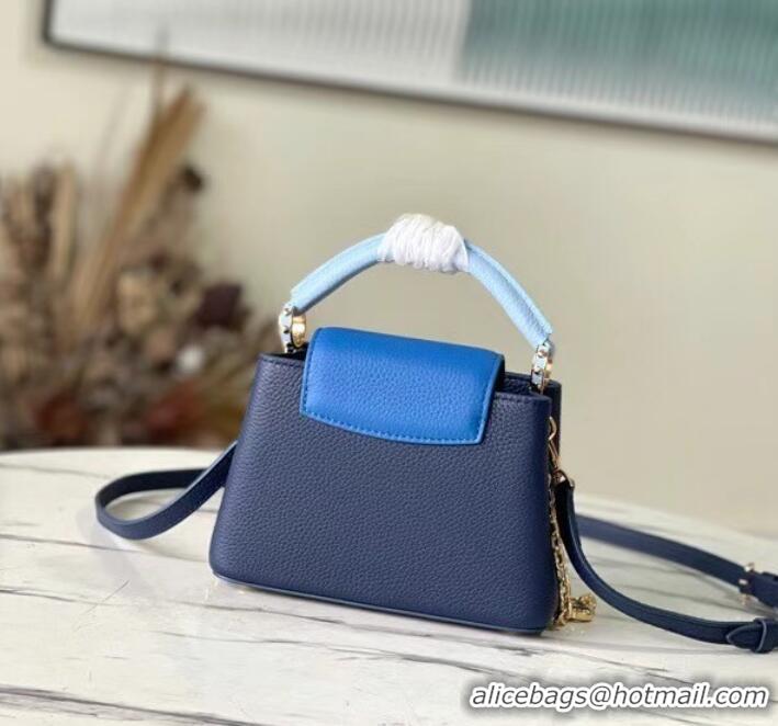 Good Product Louis Vuitton CAPUCINES MINI M20708 blue&sky blue