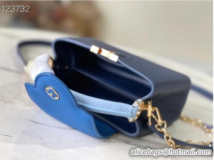 Good Product Louis Vuitton CAPUCINES MINI M20708 blue&sky blue