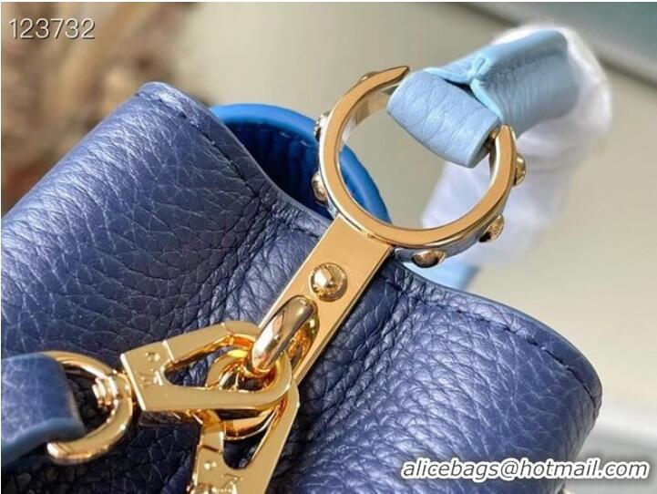 Good Product Louis Vuitton CAPUCINES MINI M20708 blue&sky blue