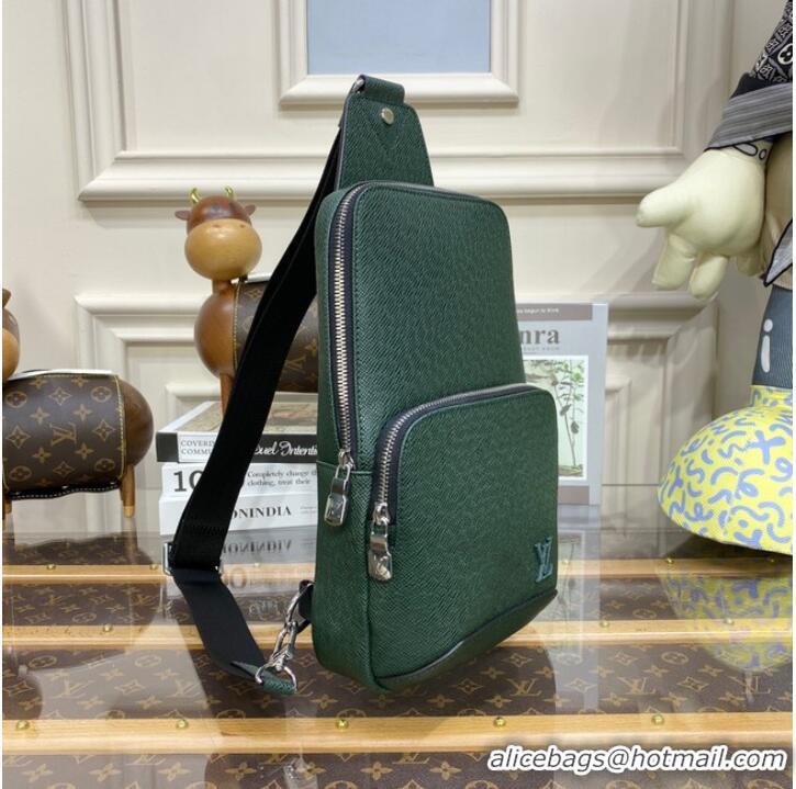 Famous Brand Louis Vuitton AVENUE SLING BAG M30859 blackish green