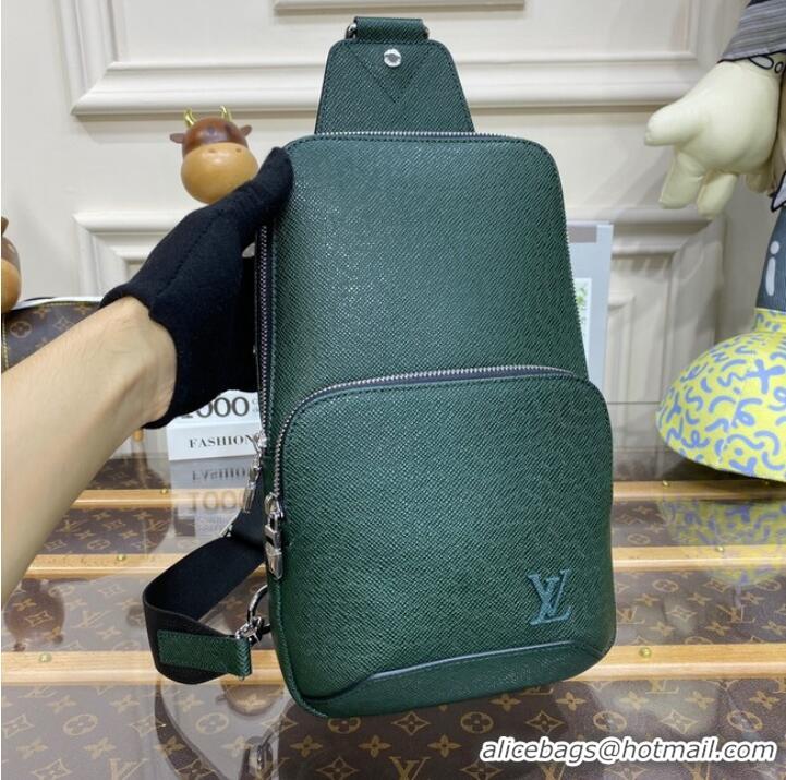 Famous Brand Louis Vuitton AVENUE SLING BAG M30859 blackish green