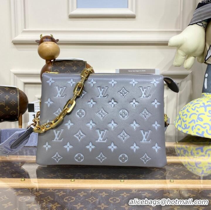 Good Product Louis Vuitton COUSSIN MM M20771 Grey&blue