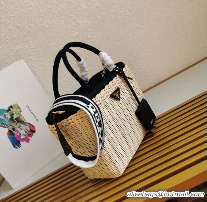 Trendy Design Prada Raffia tote bag 1BG835 tan