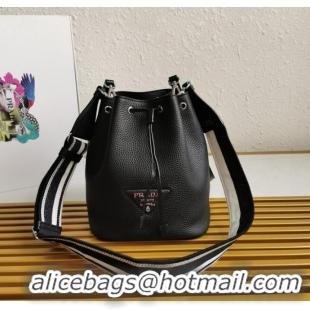 Top Quality Prada leather Shoulder Bag 1BE060 black