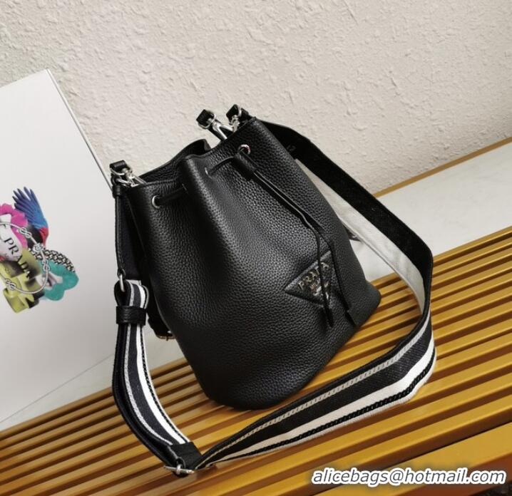 Top Quality Prada leather Shoulder Bag 1BE060 black