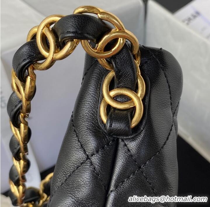 Buy Cheapest Chanel SMALL BAG Lambskin & Gold-Tone Metal AS3562 BLACK