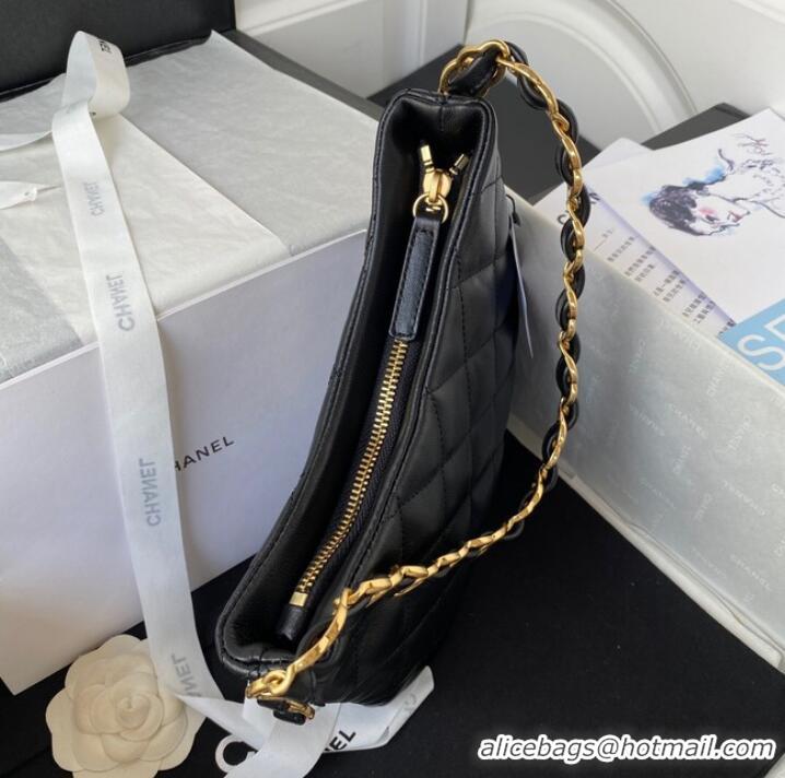 Buy Cheapest Chanel SMALL BAG Lambskin & Gold-Tone Metal AS3562 BLACK