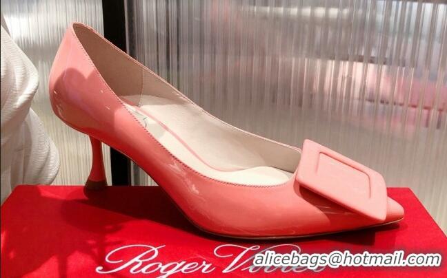 Grade Roger Vivier Patent Leather 8.5 cm Pumps Pink 081088