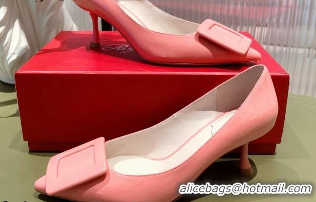 Grade Roger Vivier Patent Leather 8.5 cm Pumps Pink 081088