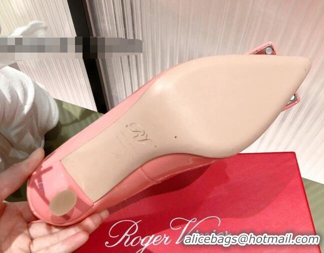 Grade Roger Vivier Patent Leather 8.5 cm Pumps Pink 081088