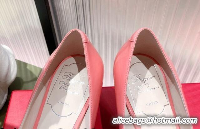 Grade Roger Vivier Patent Leather 8.5 cm Pumps Pink 081088