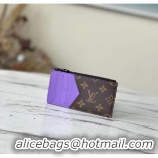 Promotional Louis Vuitton COIN CARD HOLDER M81627 purple