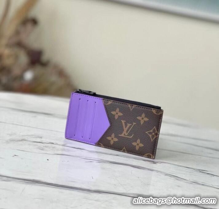 Promotional Louis Vuitton COIN CARD HOLDER M81627 purple