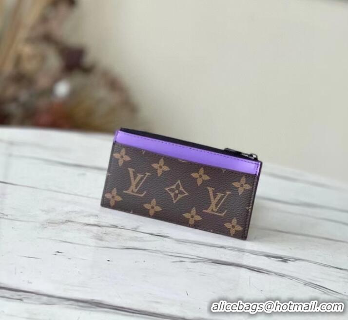 Promotional Louis Vuitton COIN CARD HOLDER M81627 purple