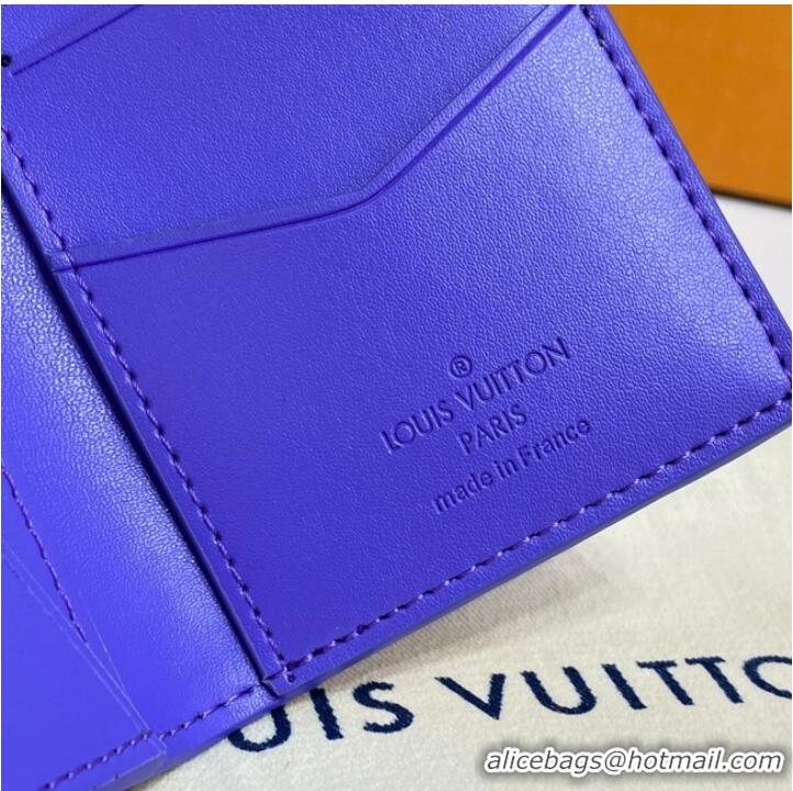 Famous Brand Louis Vuitton POCKET ORGANIZER M81541 Purple