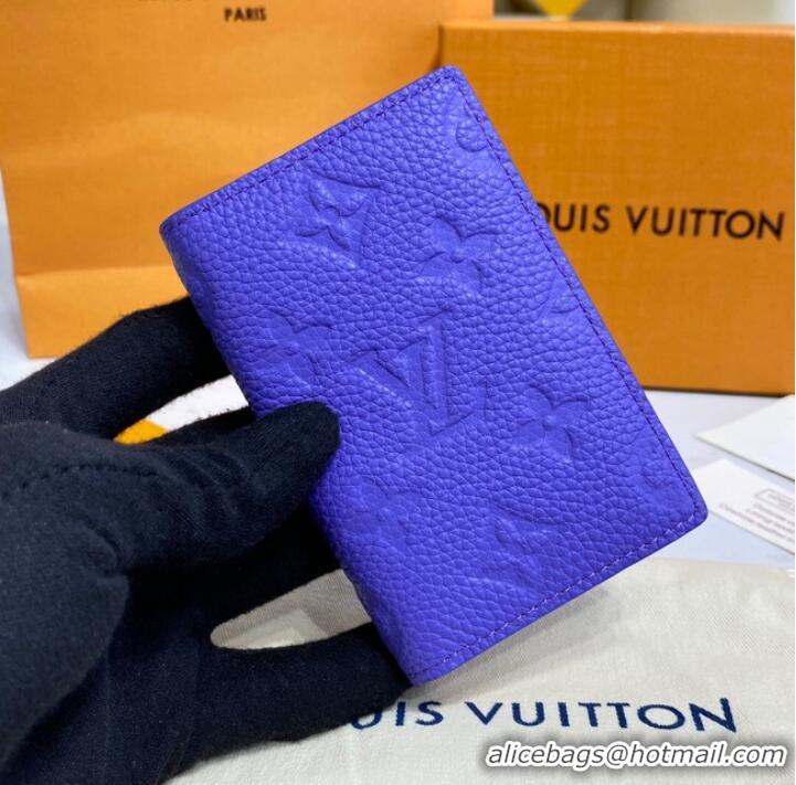 Famous Brand Louis Vuitton POCKET ORGANIZER M81541 Purple