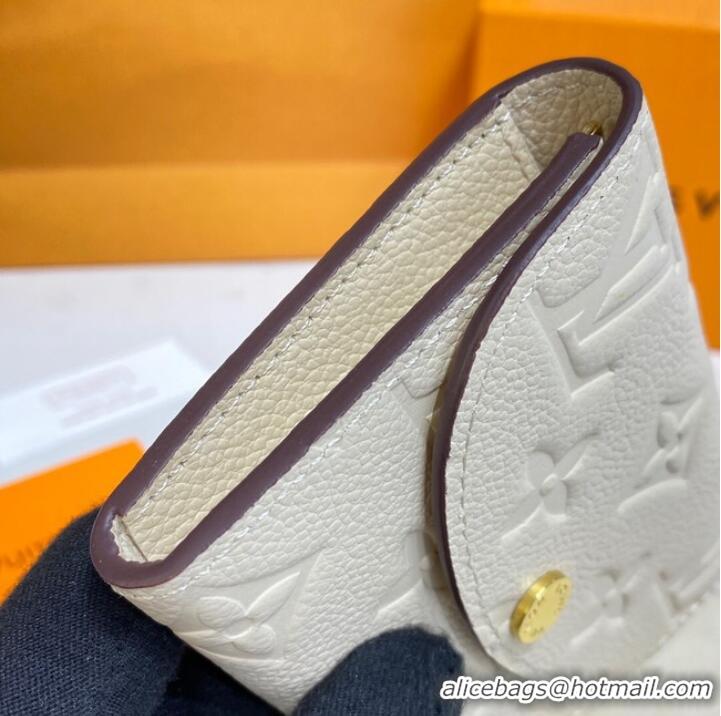 Famous Brand Louis Vuitton ROSALIE COIN PURSE M81520 white