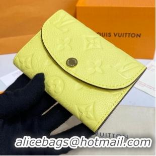 Traditional Specials Louis Vuitton ROSALIE COIN PURSE M81520 yellow