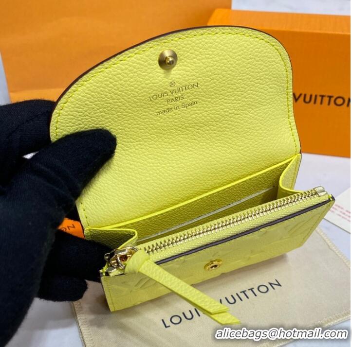 Traditional Specials Louis Vuitton ROSALIE COIN PURSE M81520 yellow