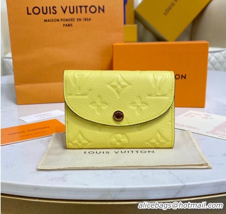 Traditional Specials Louis Vuitton ROSALIE COIN PURSE M81520 yellow