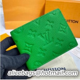 Pretty Style Louis Vuitton SLENDER WALLET M81547 green