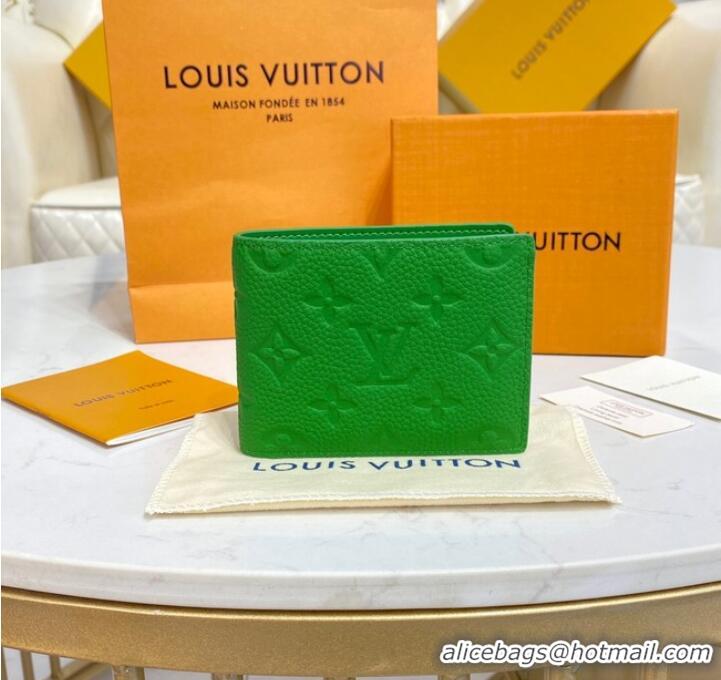 Pretty Style Louis Vuitton SLENDER WALLET M81547 green